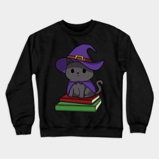 Witch Cat Halloween Crewneck Sweatshirt